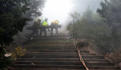 Manitou Incline Repairs Near Completion as Conditions Make the Job Difficult