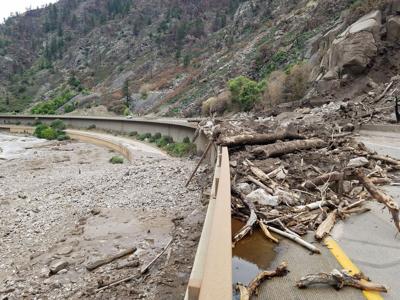 I-70 Damage from mudslides July 2021 (Photo) Courtesy Colorado Department of Transportation.
