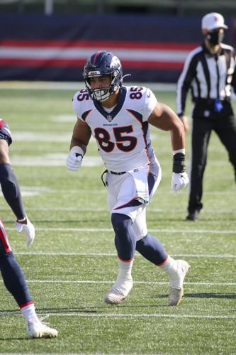 Denver Broncos rookie tight end Albert Okwuegbunam tears ACL, per