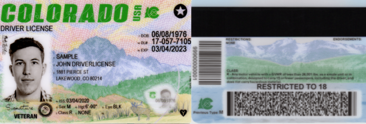 Colorado's new driver license features pictures of Mount Sneffels, Sprague  Lake