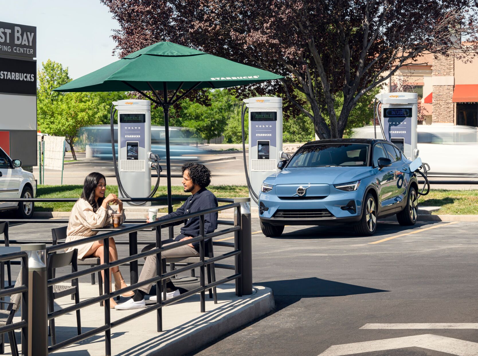 Volvo charging deals station near me