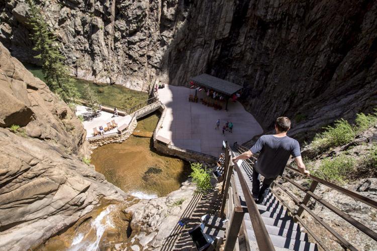 Find this secluded restaurant at the base of a 181-foot waterfall in Colorado