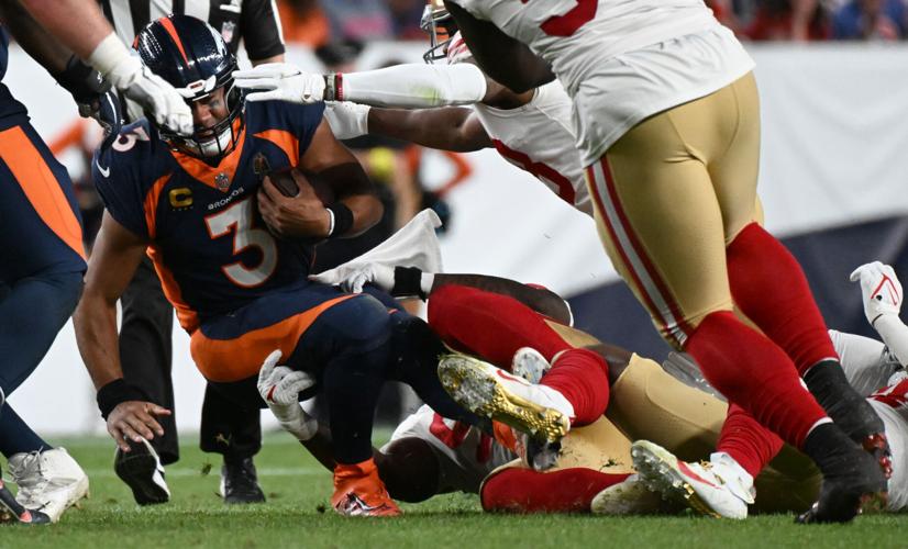 Broncos defense rides to rescue of quarterback Russell Wilson in 11-10  victory over 49ers