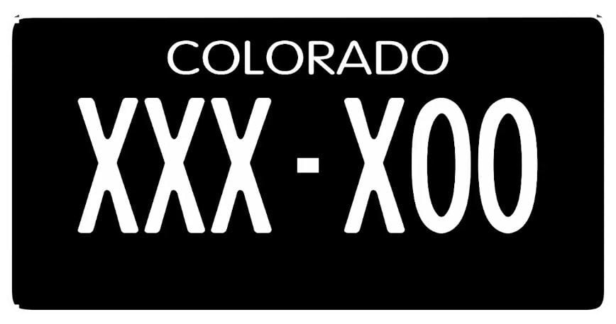 What’s The Deal With Colorado’s Black License Plates? | News ...