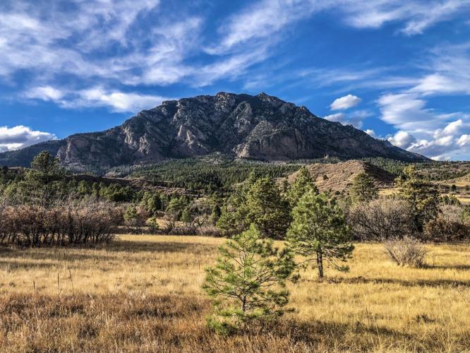 Cheyenne Mountain as seen from Talon Trail in Colorado Springs. Photo Credit: Spencer McKee.