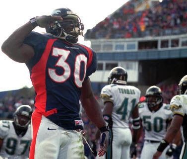 Terrell Davis named best player in NFL history to wear No. 30