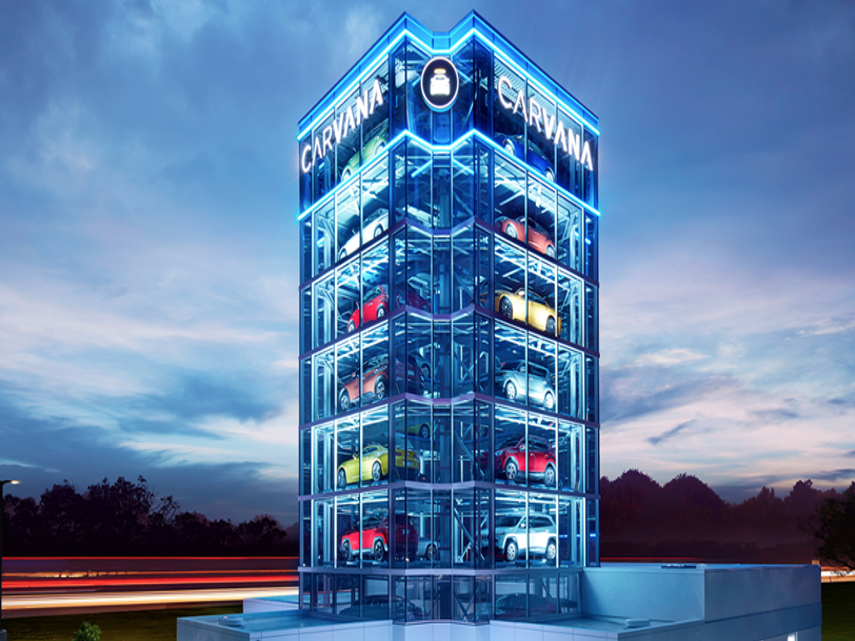 Carvana vending machine deals locations