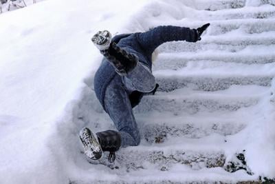 Wintry staircase File photo. Photo Credit: Astrid860 (iStock).