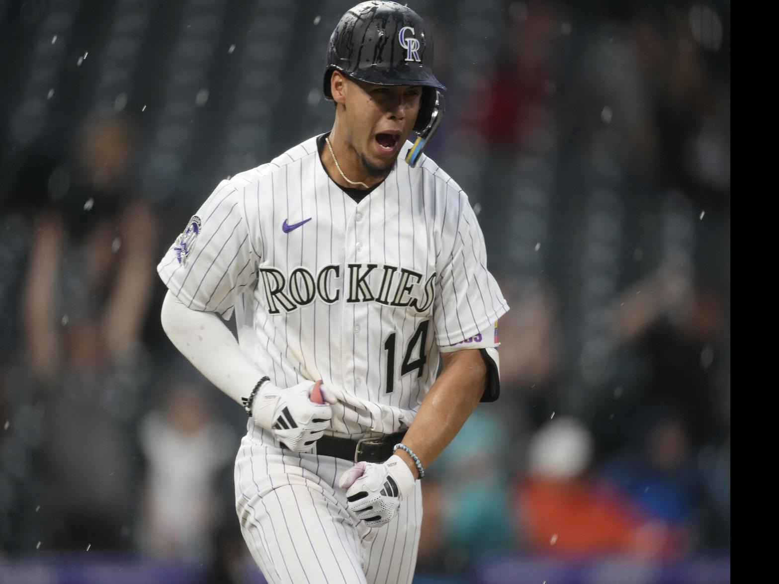 Ezequiel Tovar collects three hits in Rockies' loss to Cubs