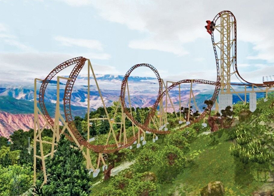 Highest looping roller coaster in US opens in Colorado mountains