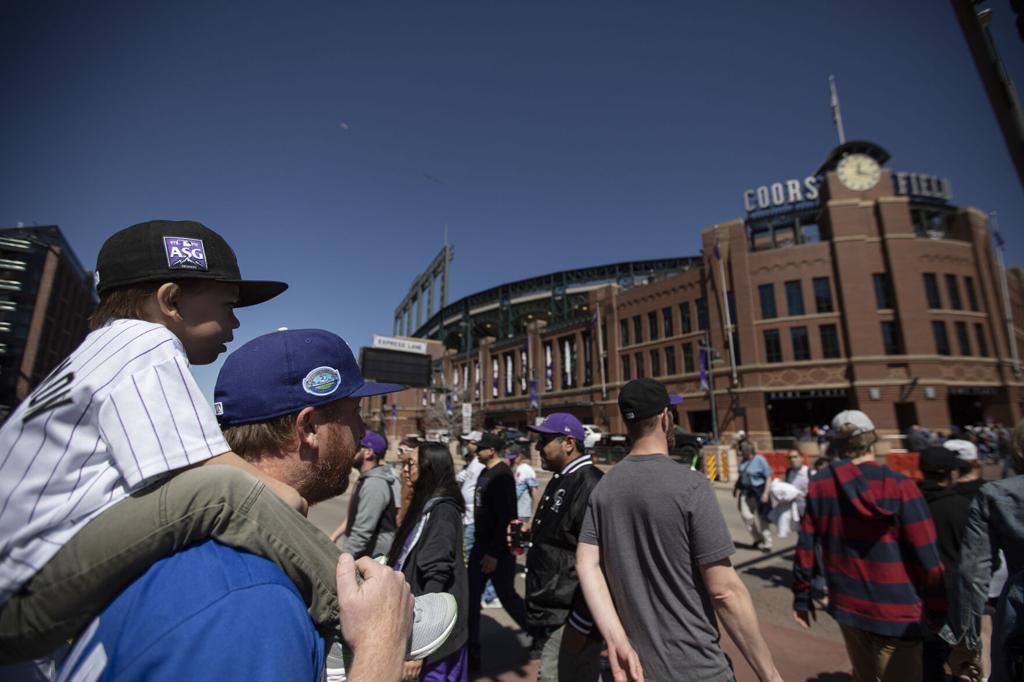 PHOTOS: Colorado Rockies host Los Angeles Dodgers for opening day as fans  return to Coors Field – The Denver Post