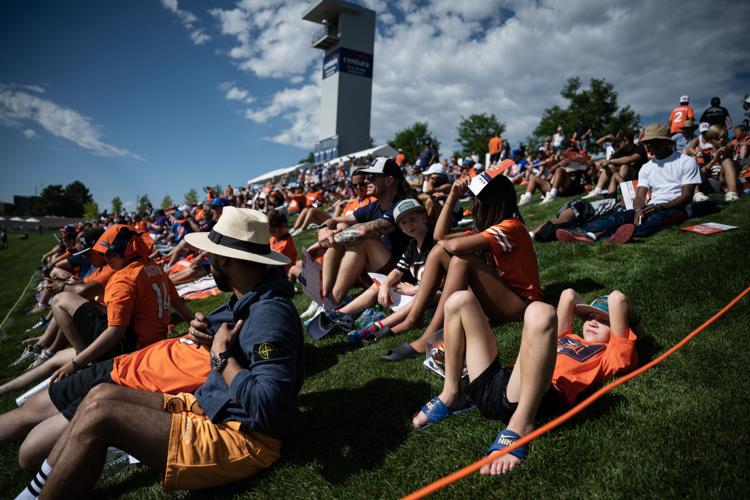 Denver Broncos fans attend first open training camp practice