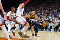 Denver Nuggets guard Reggie Jackson (7) in the first half of an