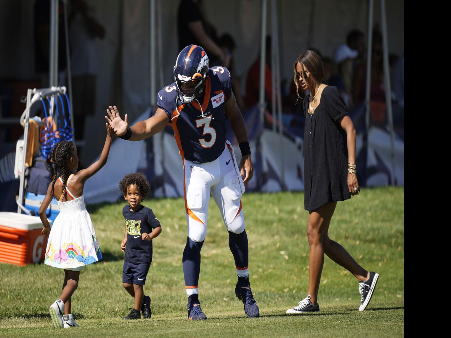 Ciara and Russell Wilson's Family at Denver Broncos Signing