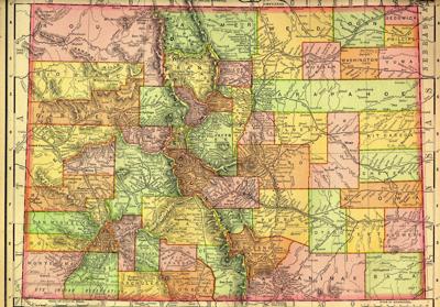 Colorado Old Map Photo Credit: NSA Digital Archive (iStock).