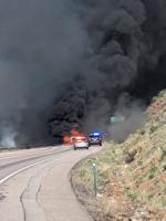 One killed in tanker truck fire that shut down Colorado's I-70