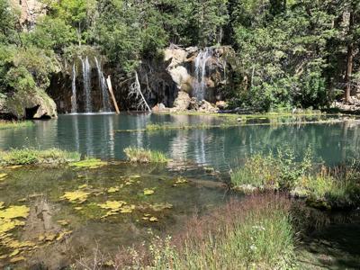 The view of Hanging Lake of Wednesday, August 25, 2021. Photo Courtesy of The U.S. Forest Service.