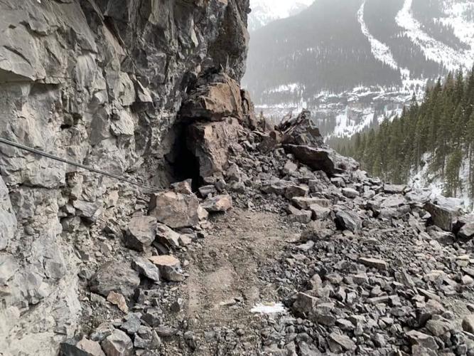 Iconic rock overhang collapses in Colorado mountains