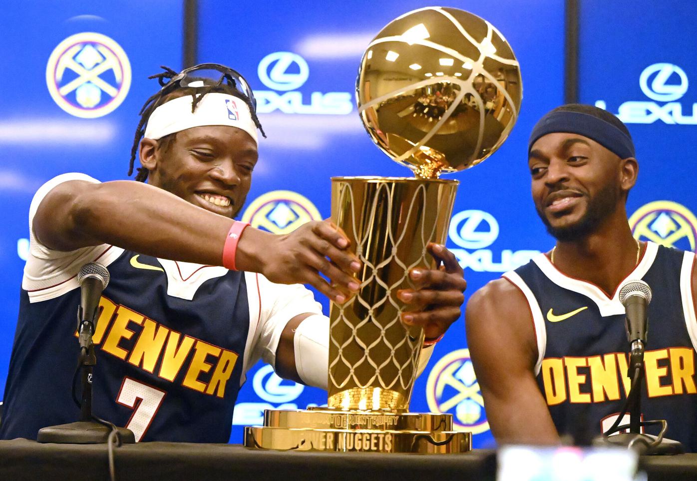 Reggie Jackson - Denver Nuggets - Game-Worn Statement Edition Jersey - 2023  NBA Finals Game 3