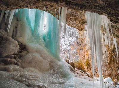 Hidden ice caves a beautiful sight to see in Colorado