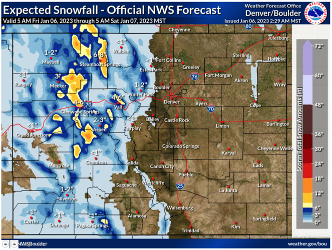 Snow forecast intensifies up to 18 inches now expected on some