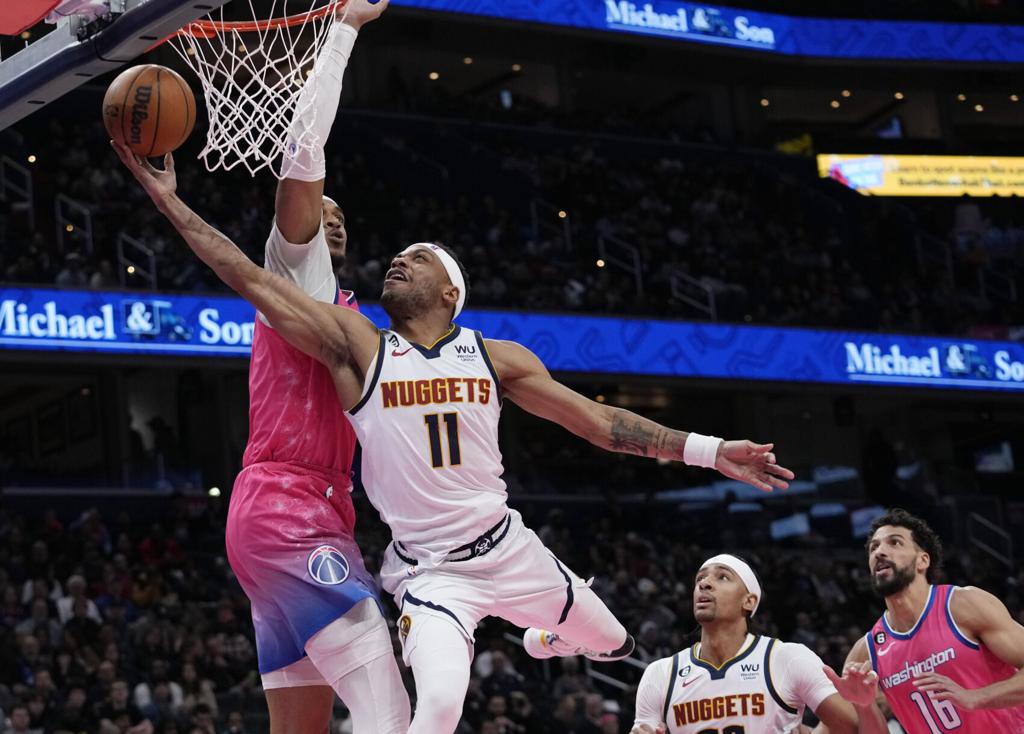 Basketball: Nuggets hold off Wizards to earn winning record on road trip