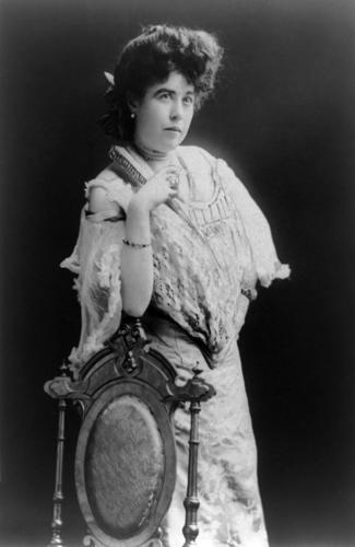 Margaret 'Molly' Brown, survivor of the Titanic. Image: Bain News Service, cleanup by Adam Cuerden. Library of Congress prints. Wikimedia Commons.