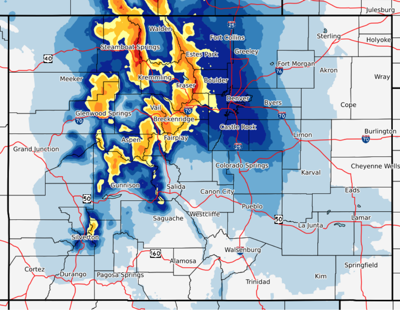 Storm to drop up to 18 inches of snow in Colorado by midnight