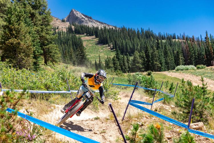 Downhill mountain bike racing at Crested Butte Mountain Resort
