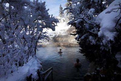 Strawberry Hot Springs. Visit this destination after-dark for an 'adults-only' and clothing-optional hot spring experience. Photo Credit: Chancey Bush, The Gazette.