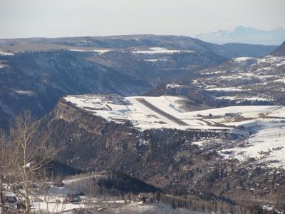 Telluride Regional Airport from above. Photo Credit: iagoarchangel (Flickr)