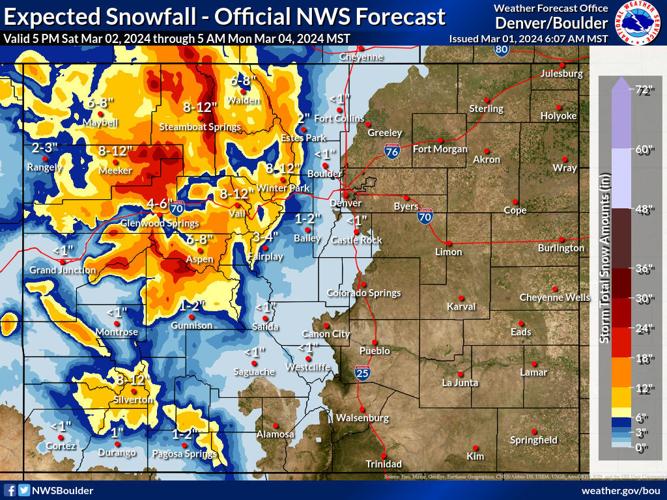 How much snow Colorado ski areas get daily snow report Whiteout