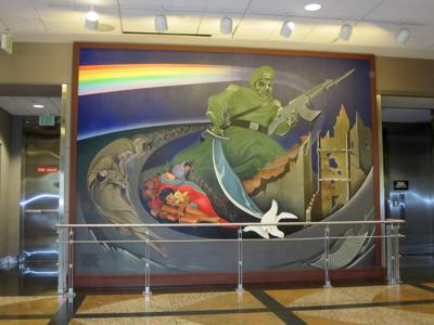 Controversial mural to be removed from Denver International Airport