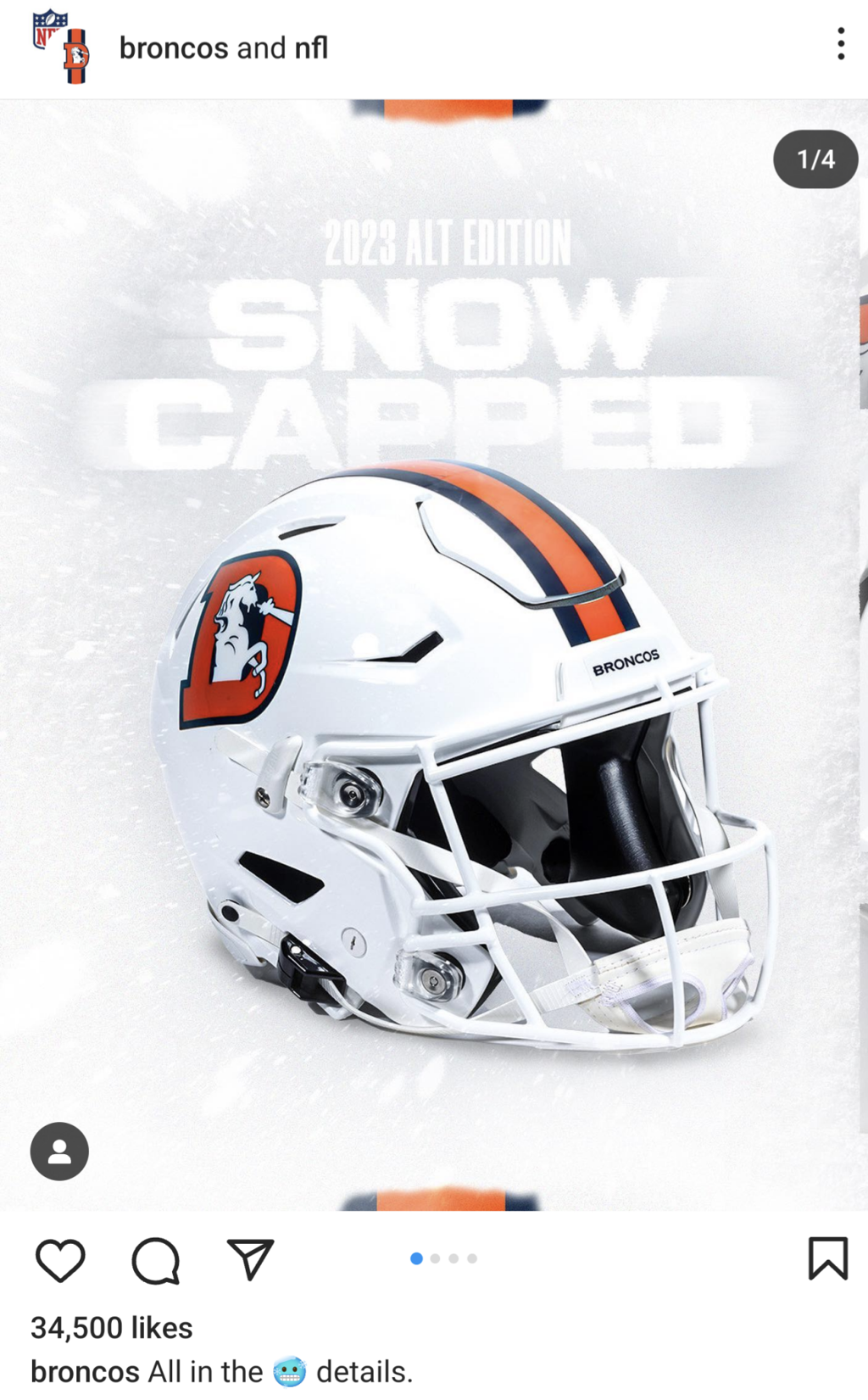 Broncos unveil new helmet design ahead of 2023 season