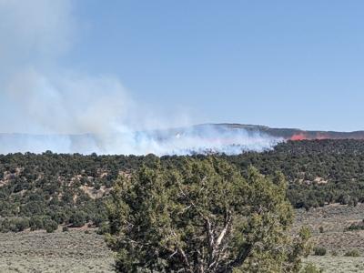 The Dragon Fire near Rangely. Photo Credit: Rio Blanco County Sheriff's Office.