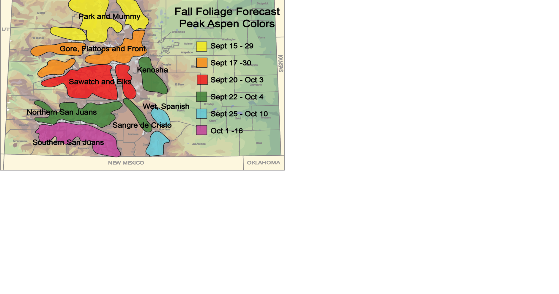 What is the best time to see fall colors in Colorado? Outdoors