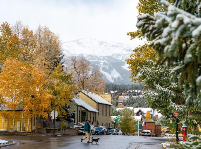 October snow falls at Breckenridge Ski Area 2023-24