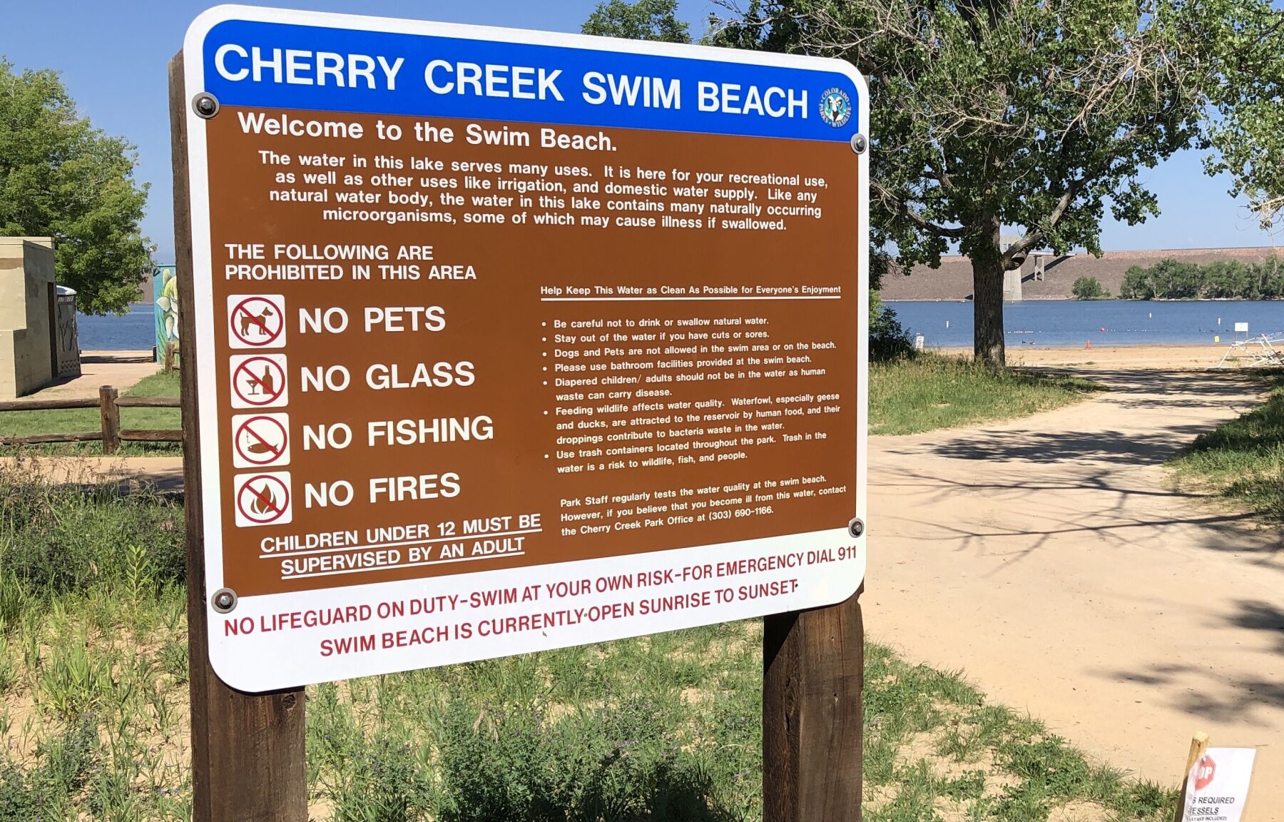 Cherry Creek State Park s swimming area temporarily closed