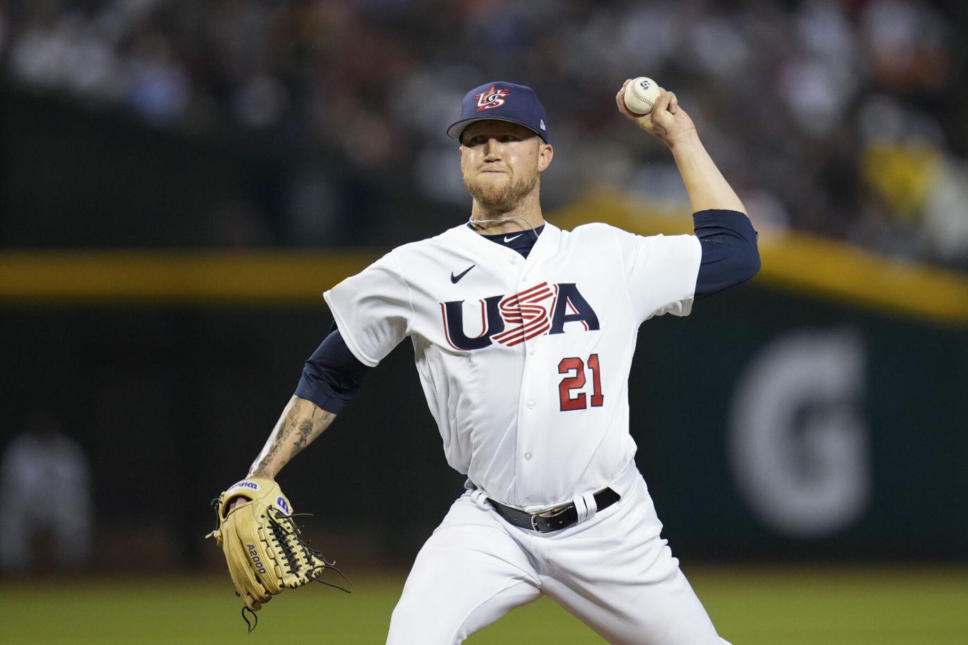World Baseball Classic: Great Britain pitcher loses 'T' on jersey
