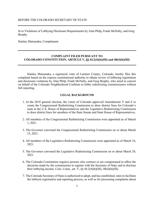 Colorado Redistricting Lobbying Complaint 2021-08-24