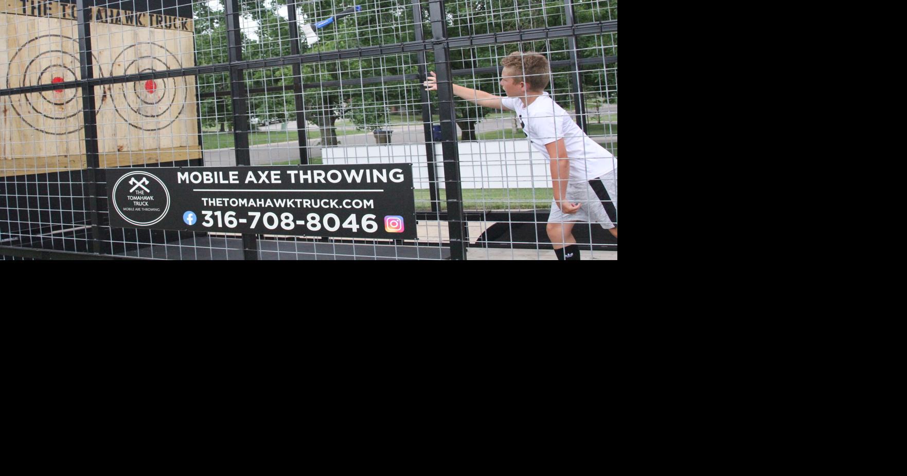 Derby couple bring mobile axe throwing business to area Business