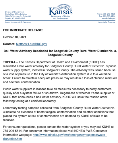 Sedgwick County Water Rebate
