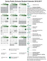 Derby Public Schools Student Calendar 2016-2017 | | derbyinformer.com