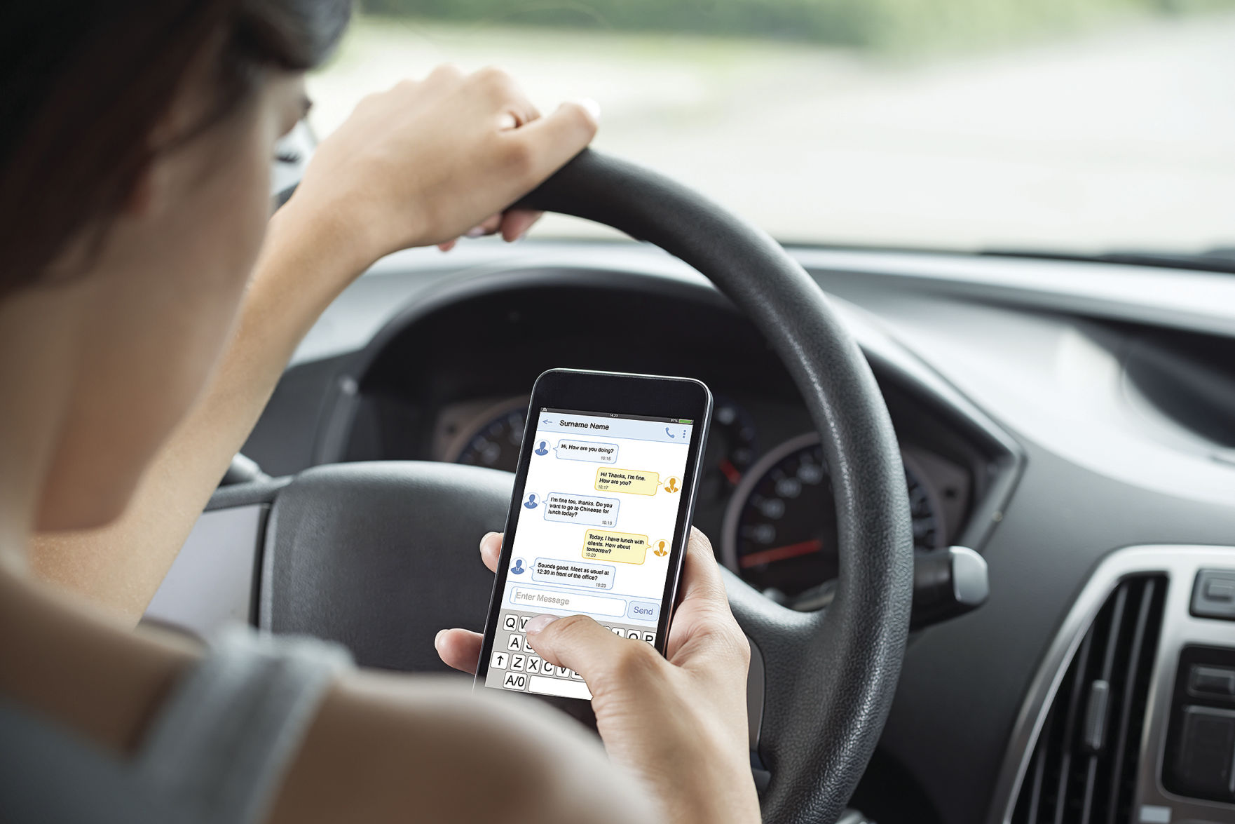 Distracted driving, how unsafe is eating and drinking while driving?
