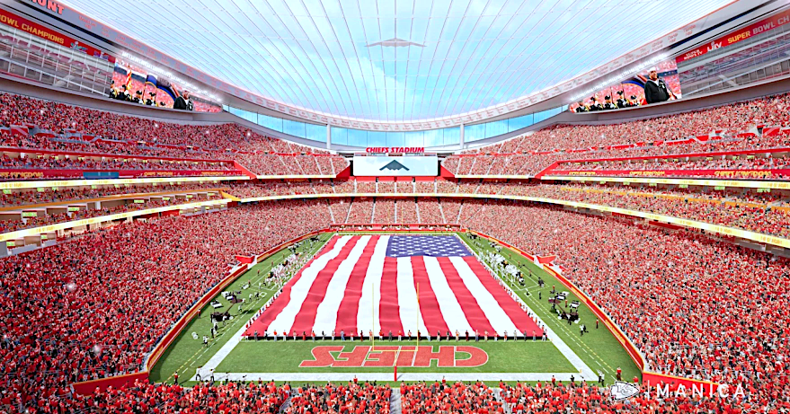 Chiefs reveal new Kansas stadium design