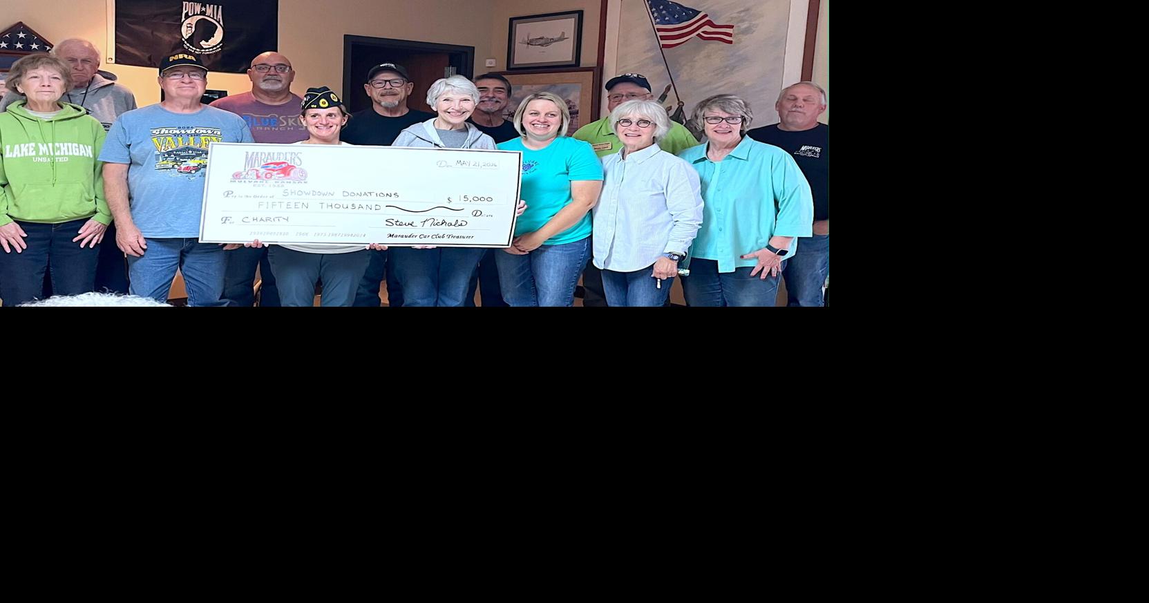 Mulvane Marauders Donate $15,000 to Local Organizations