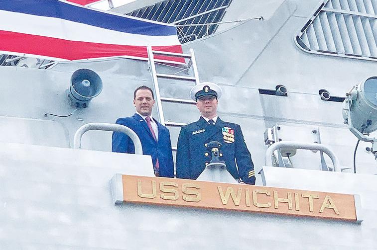 Derby friends reconnect at commissioning of combat ship