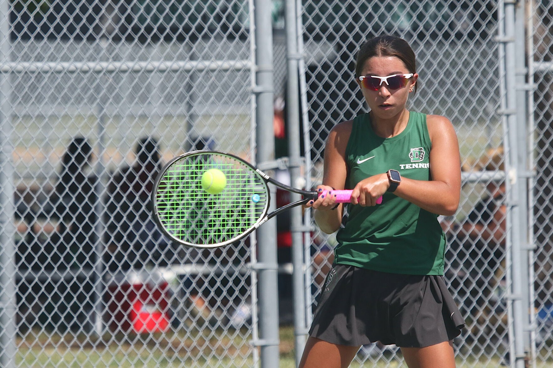 Mika Cermack competing in the Derby Invitational singles bracket