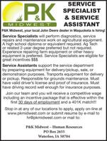 P&K Midwest-Service Specialist