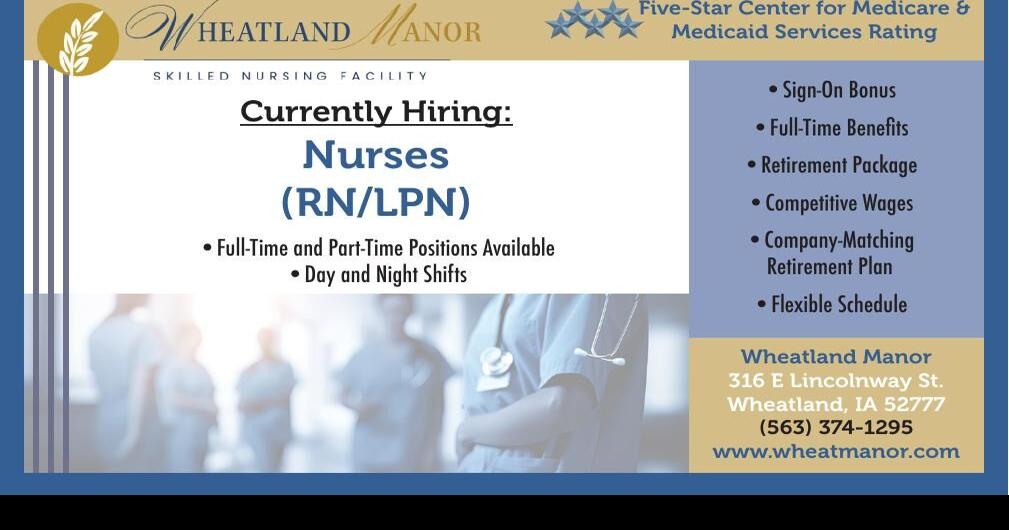 Wheatland Manor RN/LPN Healthcare & Nurse Jobs